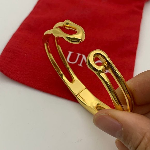 Uno de 50 Tailormade Bracelet open Bracelet Ikon shape Bracelet Gold - Picture 9 of 10